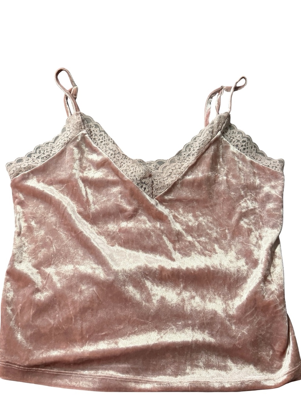 Forever 21 pink velvet cami large